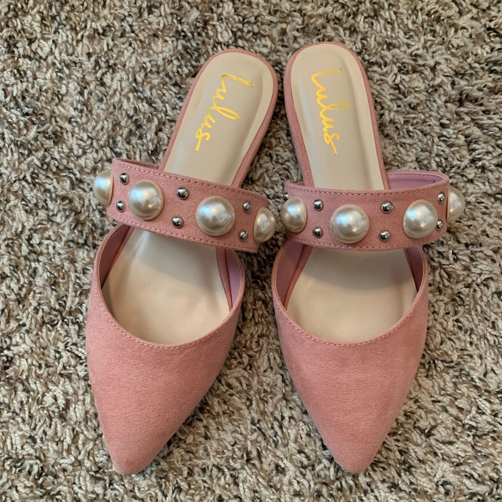 Lulus blush flats-NEVER WORN